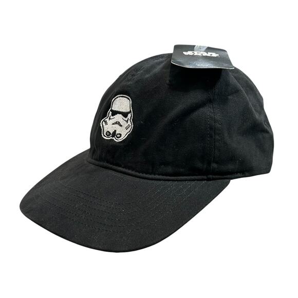 Star Wars Disney Stormtrooper Baseball Cap NWT Unisex OS Black Adjustable Casual - Picture 1 of 8